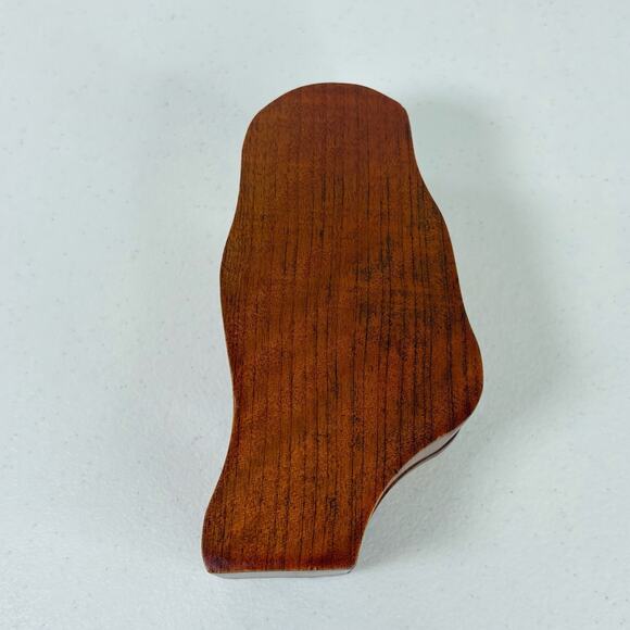 Vintage Owl Secret Wooden Puzzle Box 6" Velvet Lined Gift Key Ring Jewelry - Picture 9 of 11